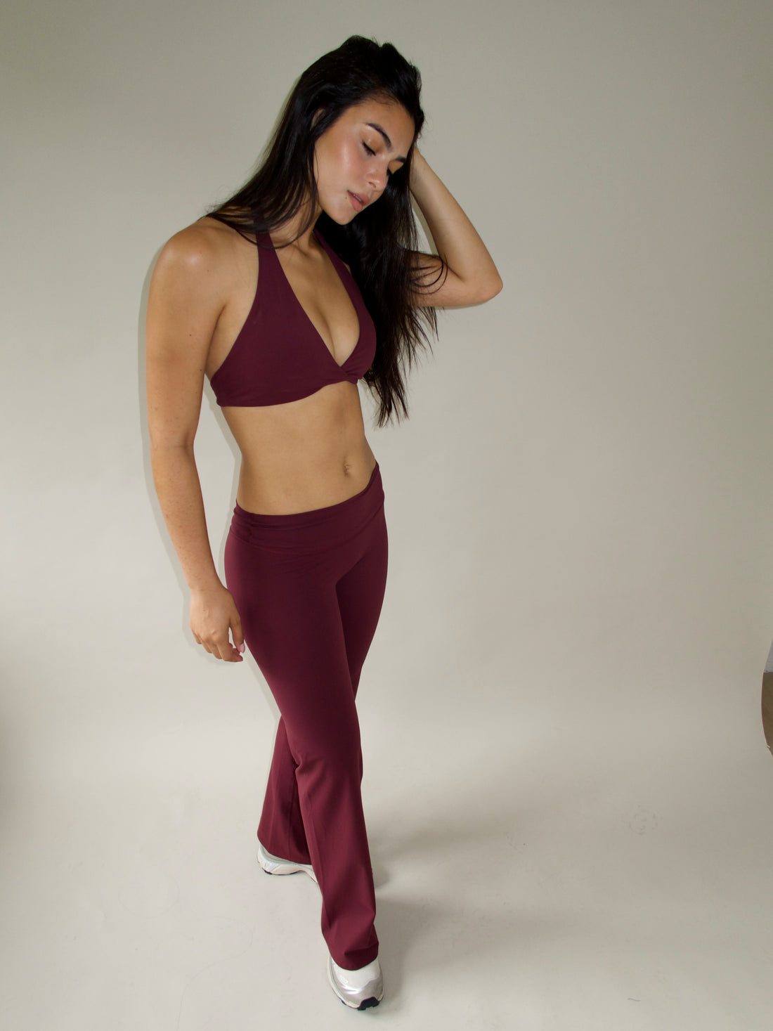 Flare Pant — Wine