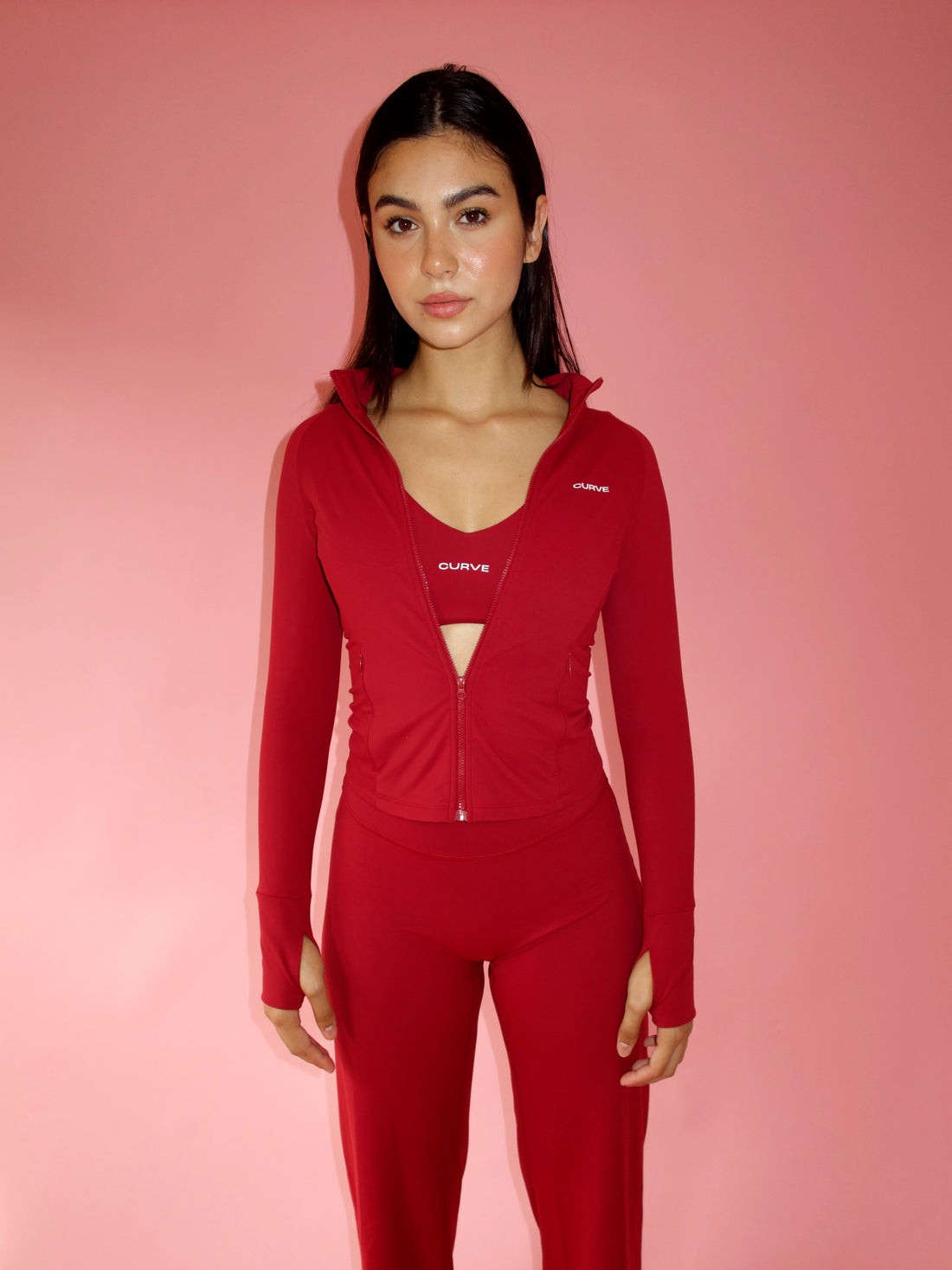 SELF LAYER JACKET – Crimson Red